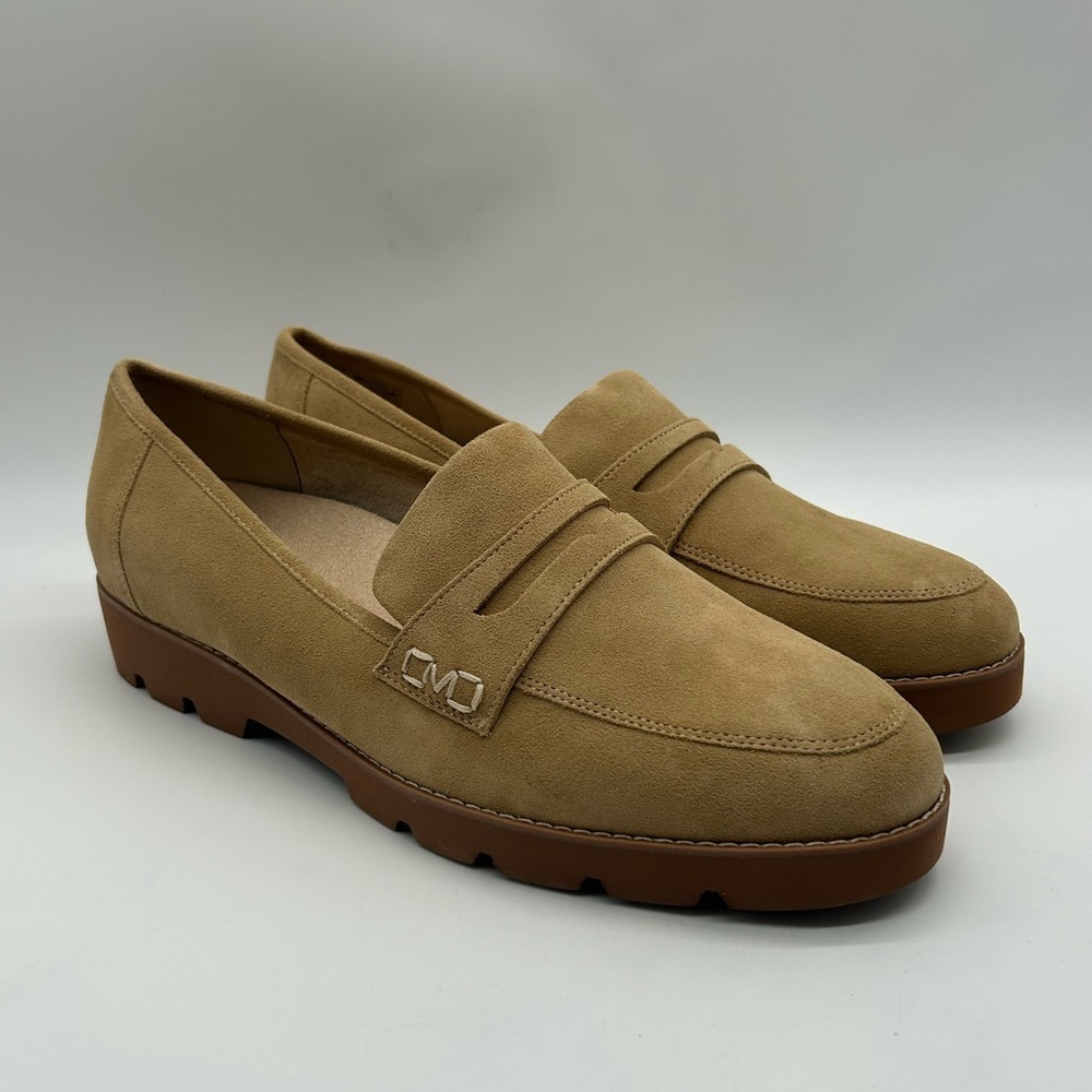 Vionic Cheryl II Suede Loafers Women’s Sz 12W Camel Brown Tan Slip-On Shoes NWB - Picture 4 of 11
